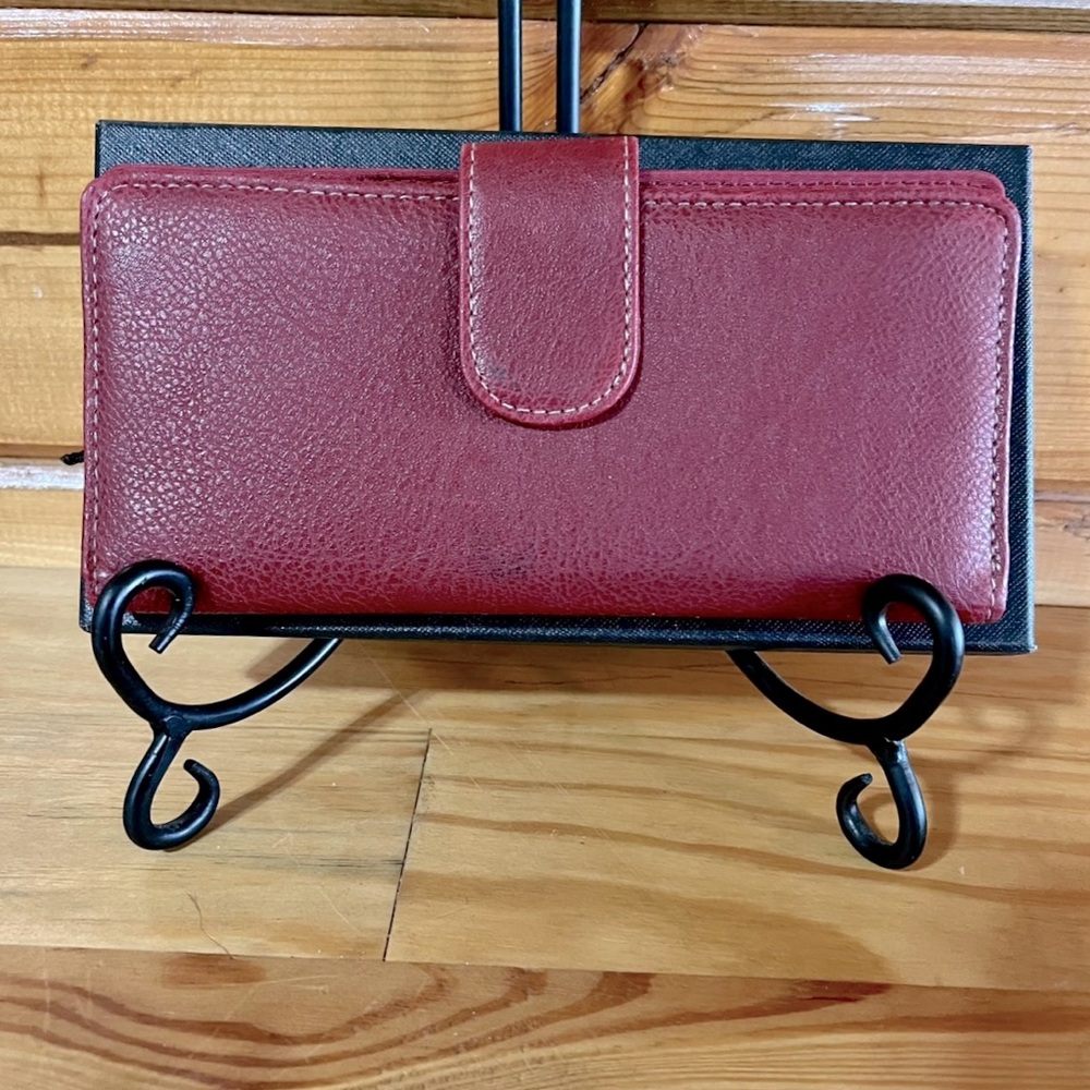 NEW Red Leather Wallet